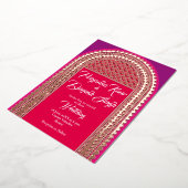 ポー輝くタル 箔招待状 (回転した状態)