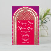 ポー輝くタル 箔招待状 (立ち正面)