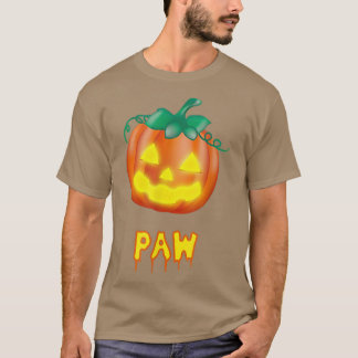 ポー面白いハロウィーンファミリージャックオールタンカボチャ Tシャツ