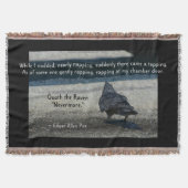 ポー・ザ・レイヴンの言葉 スローブランケット (正面)