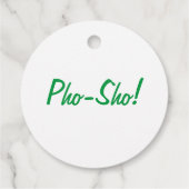 ポー・ショウ!ベトナムスープおもしろい誕生日パーティー フェイバータグ (裏面)