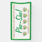 ポー・ショウ!ベトナムスープおもしろい誕生日パーティー 横断幕 (縦)