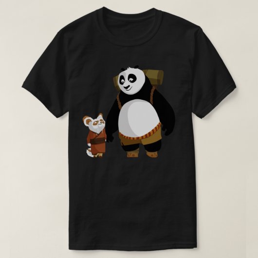 ポー&マスターしふクラシックー Tシャツ (デザイン正面)