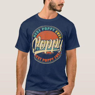 ポ最高のピーエバーヴィンテージレトロおもしろいギフトパパ Tシャツ