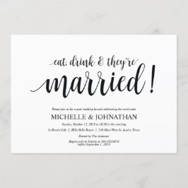 ポ素朴ストズ結婚ブランチ招待状カード 招待状