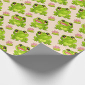 マсンガのカエル ラッピングペーパー (角)