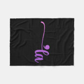 マおもしろいマ・ラ・カラーリング フリースブランケット (正面(横))