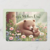 マお洒落マ&ベビーベアマザーズデイフラットカード シーズンカード (正面/裏面)
