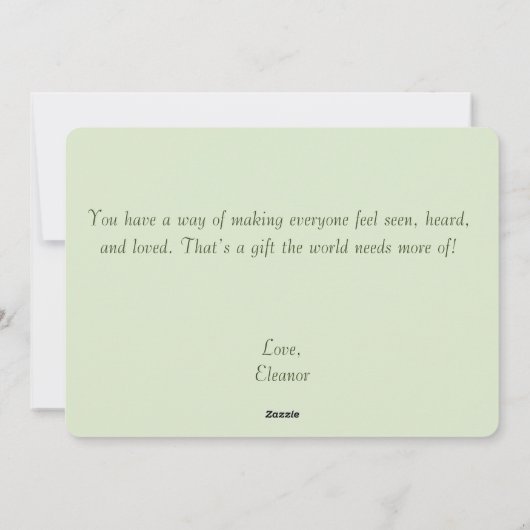 マお洒落マ&ベビーベアマザーズデイフラットカード シーズンカード (裏面)