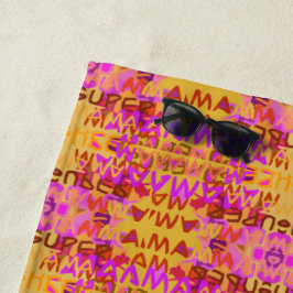 マすごいマ ビーチタオル