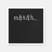 マアキュートおもしろいヤギ愛動物農場ギフト スタンダードカクテルナプキン (正面)