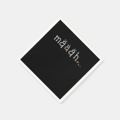 マアキュートおもしろいヤギ愛動物農場ギフト スタンダードカクテルナプキン (角)