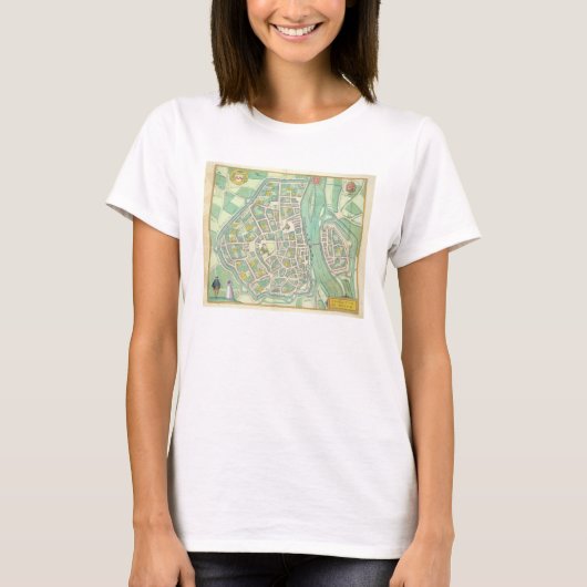 マアストリヒトの地図，「シビタスオルビステラルム」から Tシャツ (正面)