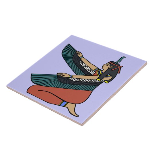 マアットエジプト女神の装飾タイル(M) タイル (側面)