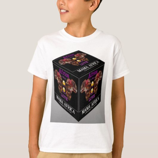 マアフリカ民族部族パターン Tシャツ (正面)