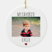 マイおもしろいお気に入りのチャイルド2フォトカスタム セラミックオーナメント (裏面)
