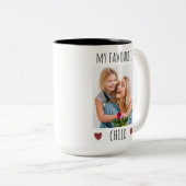 マイおもしろいお気に入りのチャイルド2フォトカスタム ツートーンマグカップ (正面右)