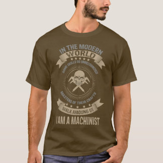 マイおもしろいクラフトのスカルマスターを持つ機械工 Tシャツ