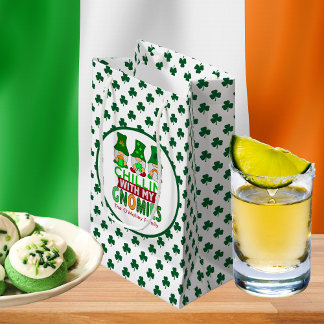 マイおもしろいグノーミーSt patricks dayとチリ スモールペーパーバッグ