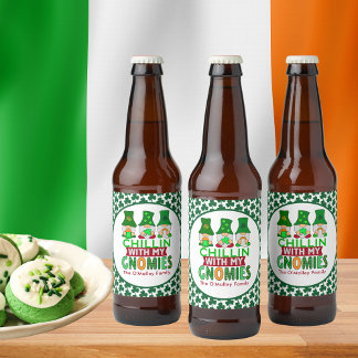マイおもしろいグノーミーSt patricks dayとチリ ビールラベル