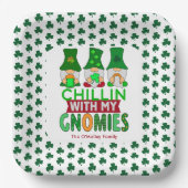 マイおもしろいグノーミーSt patricks dayとチリ ペーパープレート (正面)