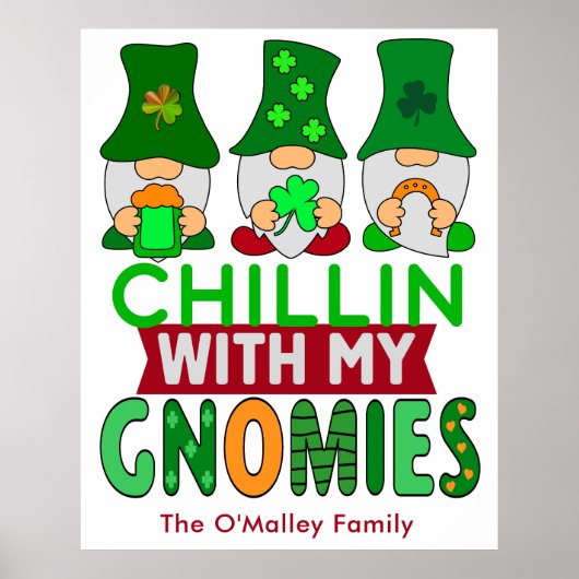 マイおもしろいグノーミーSt patricks dayとチリ ポスター (正面)