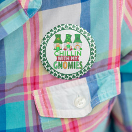 マイおもしろいグノーミーSt patricks dayとチリ 缶バッジ