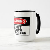 マイおもしろいコーヒーをTouchしない マグカップ (正面右)