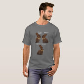 マイお尻イータおもしろいーチョコレートバニーミームジョ Tシャツ (正面フル)