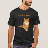 マイお気に入りのジンジャーオレンジタブビーキャット子猫恋人 Tシャツ (正面)