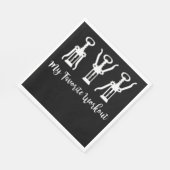 マイお気に入りのトレーニングワインラバーギフトアイディアジム スタンダードランチョンナプキン (角)