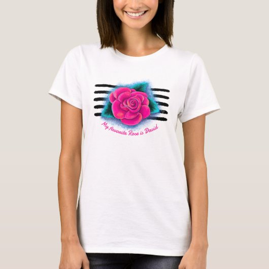 マイお気に入りのバラTシャツ Tシャツ (正面)