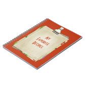 マイお気に入りのレシピノートブック ノートブック (左側)