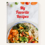 マイお気に入りのレシピノートブック ノートブック (正面)