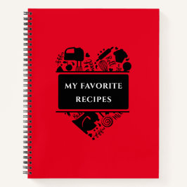 マイお気に入りのレシピベーキング料理レシピ ノートブック