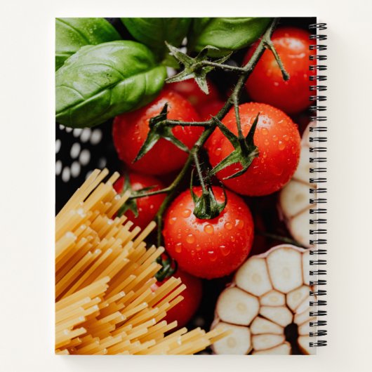 マイお気に入りのレシピ、さくらんぼトマト手帳 ノートブック (裏面)