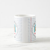 マイお気に入りの先生クリスマスレインボー コーヒーマグカップ (中央)