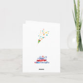 マイお気に入りの蠍座ハートフェルト誕生日カード カード (裏面)