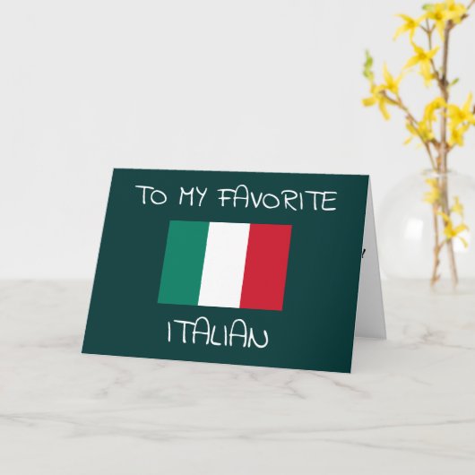 「マイお気に入りの」イタリアンハッピーバースデー カード (黄色い花)