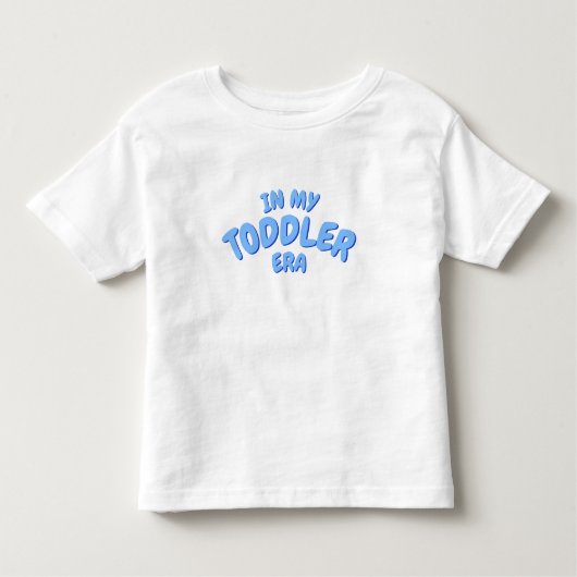 マイの青いTODDLERカスタム時代に単語を追加 トドラーTシャツ (正面)
