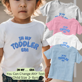 マイの青いTODDLERカスタム時代に単語を追加 トドラーTシャツ