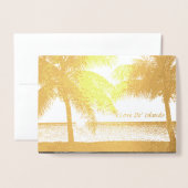 マイアイランドラブ 箔カード (封筒付き正面)