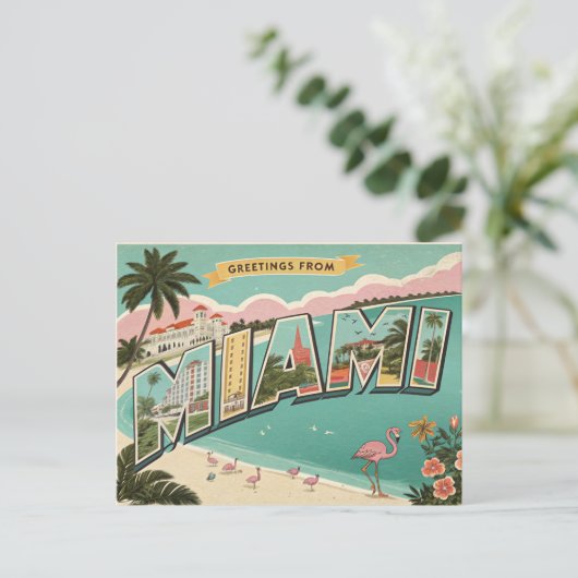 マイアミからの挨拶 ポストカード (スタンド正面)