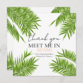 マイアミで私に会おう！ハッピーな独身最後の旅  サンキューカード (正面/裏面)