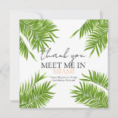 マイアミで私に会おう! バチェロレッテパーティーバケーション サンキューカード (正面)