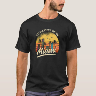 マイアミにいたい レトロTシャツ Tシャツ