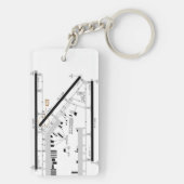 マイアミのエグゼクティブエアポートチャート/タクシー図 キーホルダー (裏面)