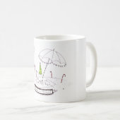 マイアミのクリスマス コーヒーマグカップ (正面右)