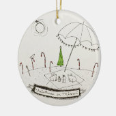 マイアミのクリスマス セラミックオーナメント (左)