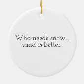 マイアミのクリスマス セラミックオーナメント (裏面)